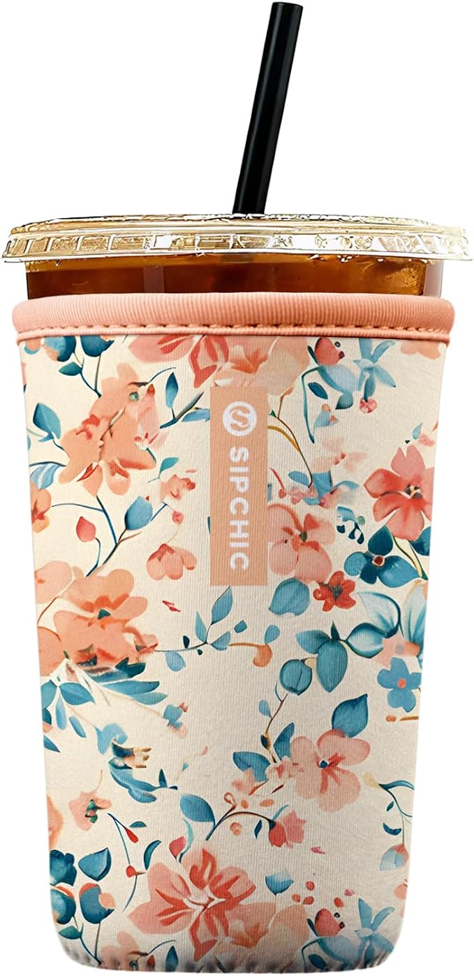 Iced Coffee Sleeve – Neoprene Reusable Cup Sleeves by Unknown