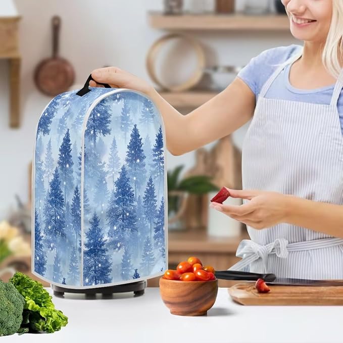 Blue Trees Blender Dust Cover, Anti Fingerprint Polyester Stand Mixer or Coffee - Image 3