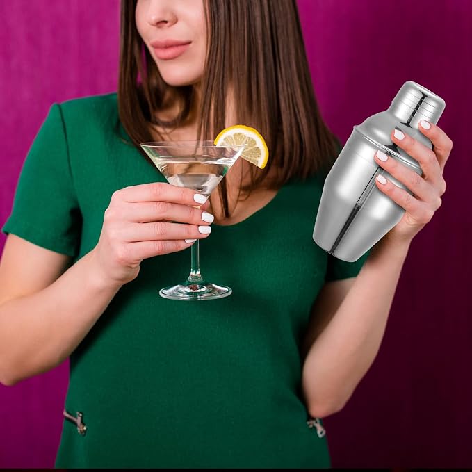 Nitial 6 Pcs Bar Cocktail Shaker Professional Stainless Steel Martini Drink - Image 5