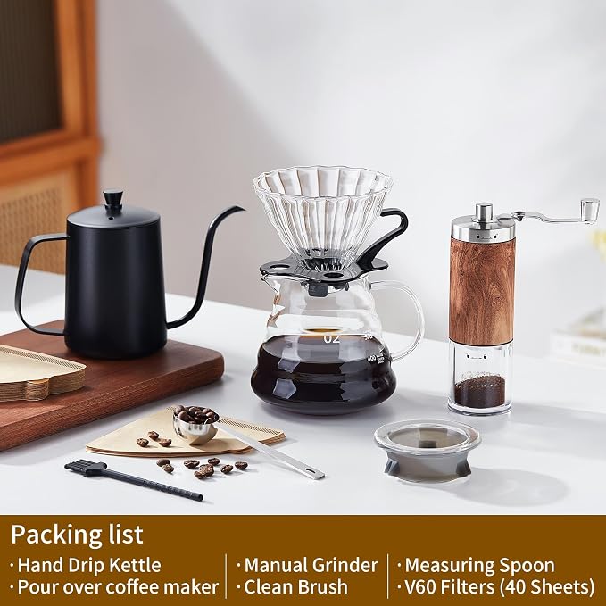 Unbreakable Pour Over Coffee Maker Set – 6-Piece Set - Image 2