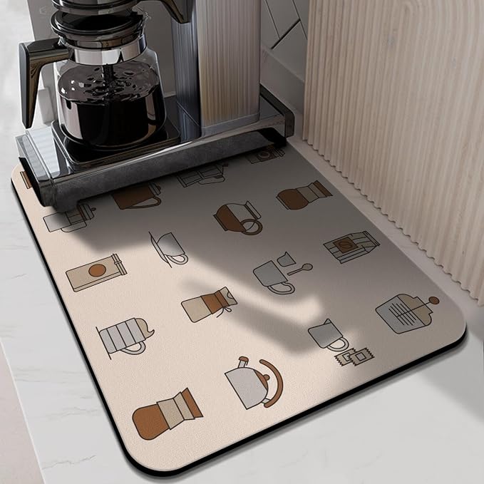 Coffee Mat -Samll Absorbent Coffee Bar Mat - Image 2