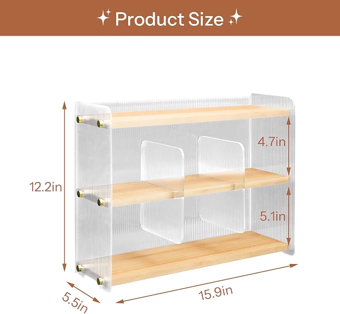 Coffee Mug Holder Wooden Cup Station Organizer 3-Tier Cup Holder - Image 3
