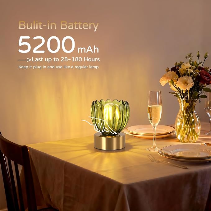 Shenmoyl Cordless Small Table Lamp - Image 2