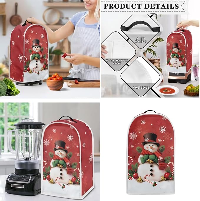 doginthehole Christmas Snowman Blender Cover Toaster Covers 2 Slice Small - Image 3