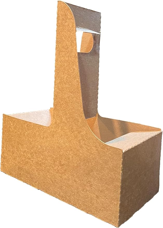 2 Cup Kraft Cardboard Beverage Carrier - Image 2
