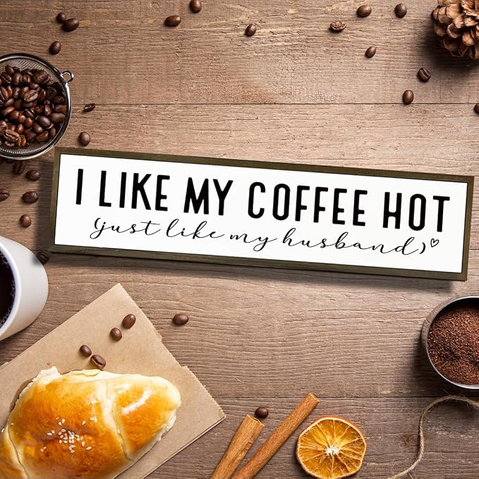 Funny Coffee Wood Sign, Rustic Coffees Station Decor, Coffees Home Decor - Image 4