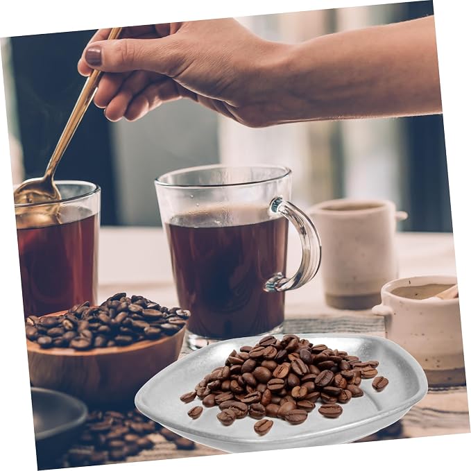 STOBAZA Coffee Bean Display Tray Reusable Stainless Steel Bean Storage Plate - Image 4
