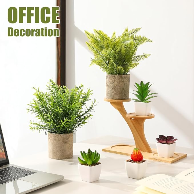 Veryhome 6Pcs Small Fake Plants - Image 6