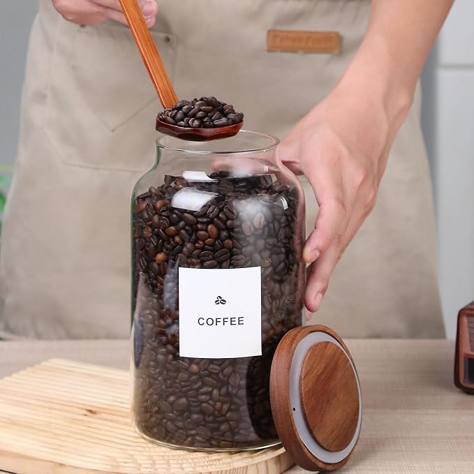 2 Pack Large Glass Storage Jars - Image 7