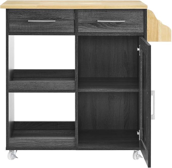 Modway Culinary Rolling Kitchen Cart - Image 5