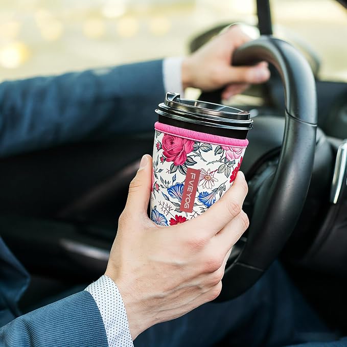 Reusable Insulated Neoprene Iced Coffee Sleeves - Image 2