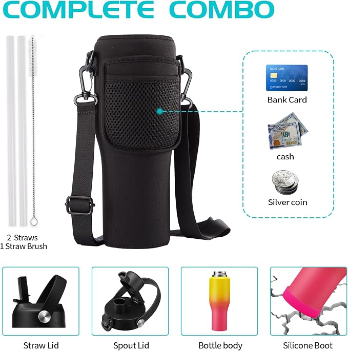 40 oz Insulated Water Bottle - Image 5