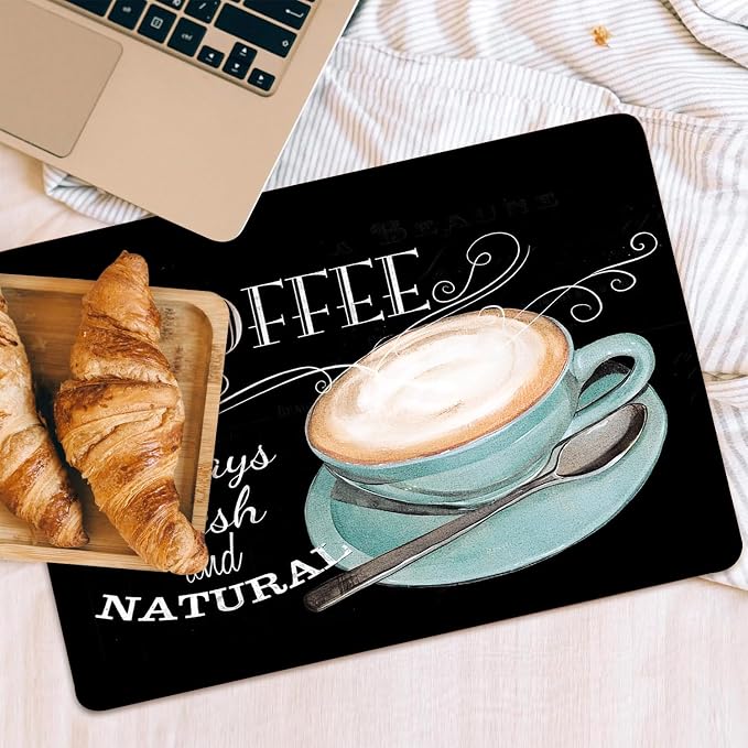 Coffee Bar Mat Rubber Dish Drying Mat - Image 3