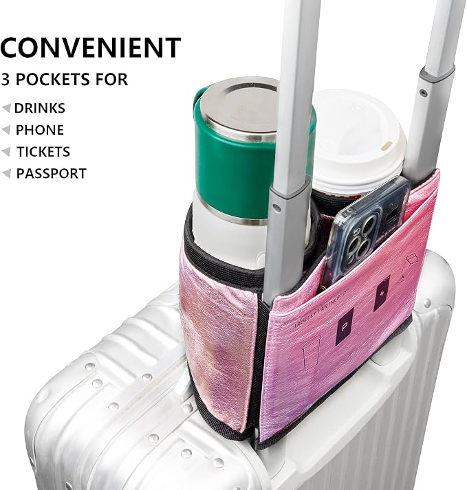 riemot Luggage Travel Cup Holder Free Hand Drink Carrier - Image 3