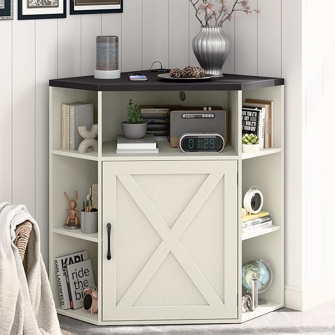 Vabches Corner Cabinet, Corner Storage Shelf by Vabches