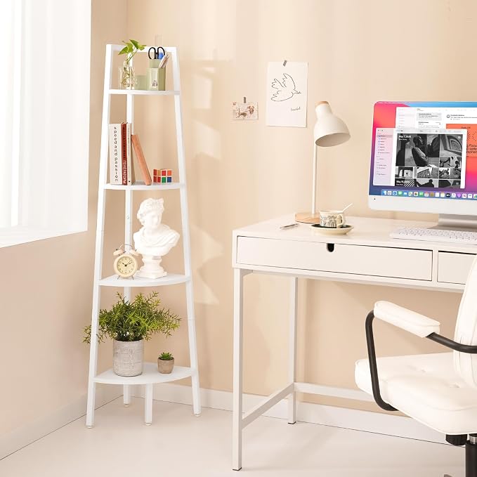 Yoobure Corner Shelf, 4-Tier Corner Bookshelf - Image 8