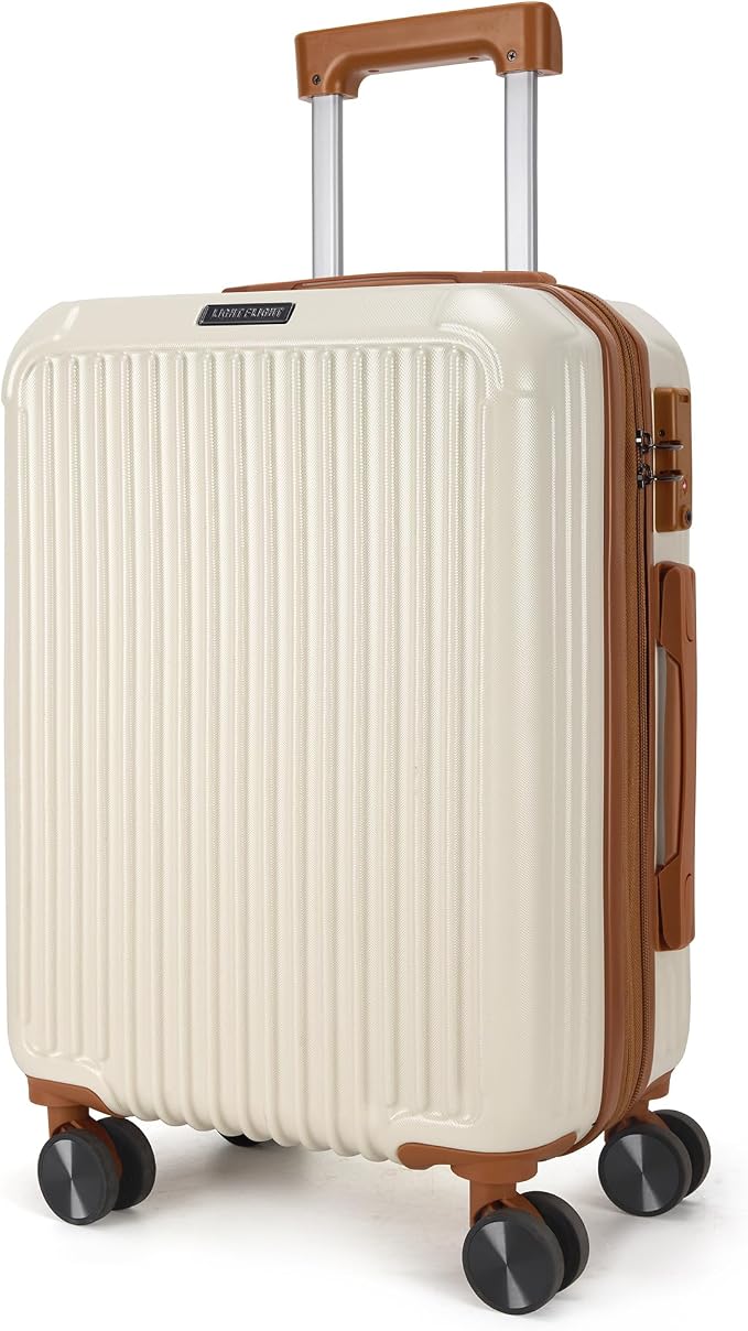LIGHT FLIGHT Carry On Luggage 22x14x9 Airline Approved, Durable Hard Shell by LIGHTFLIGHT