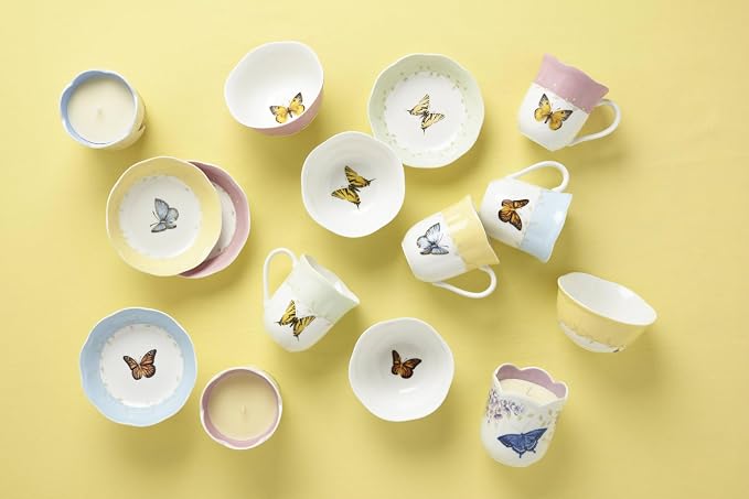 Lenox Coffee Mug Set, Butterfly Meadow Colors 4-Piece Mug Set, Service - Image 7