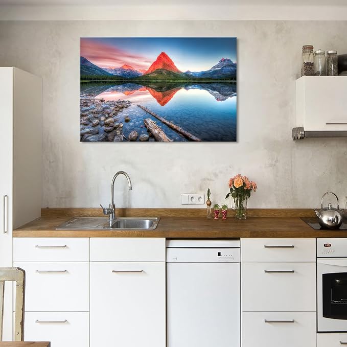 Big Glacier Mountain Canvas Wall Art - Image 2