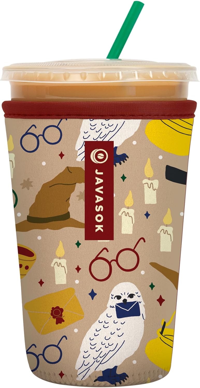 Sok It JavaSok Iced Coffee & Cold Soda Insulated Neoprene Cup Sleeve (Horcrux, Medium: 22-28oz)