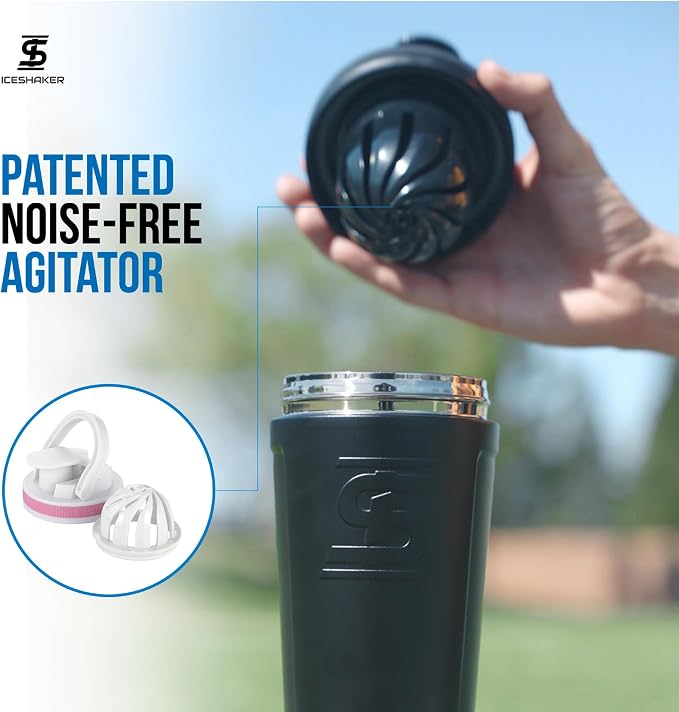 Ice Shaker Insulated Stainless Steel Shaker Bottle | 26oz - Image 5