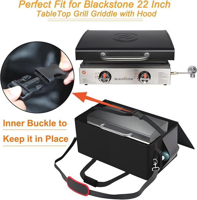 22 Inch Griddle Carry Bag for Blackstone 1813 Original 22” Tabletop Griddle - Image 2