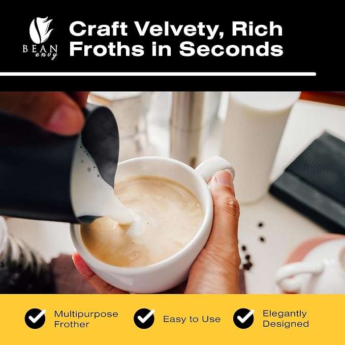 Bean Envy Milk Frother, Coffee Stirrers, Frother Wand, Milk Frother Handheld - Image 2