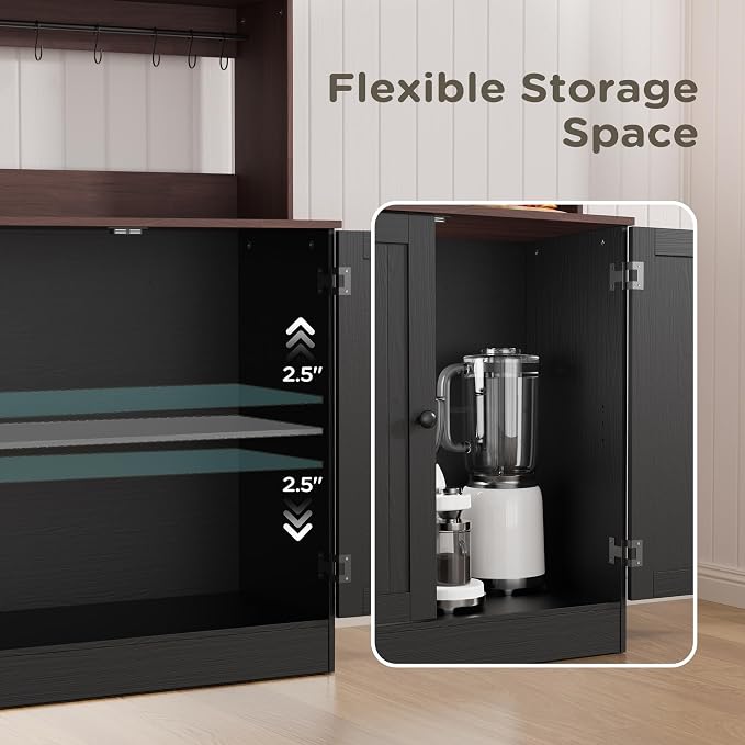 MHOM Farmhouse Coffee Bar Cabinet - Image 7