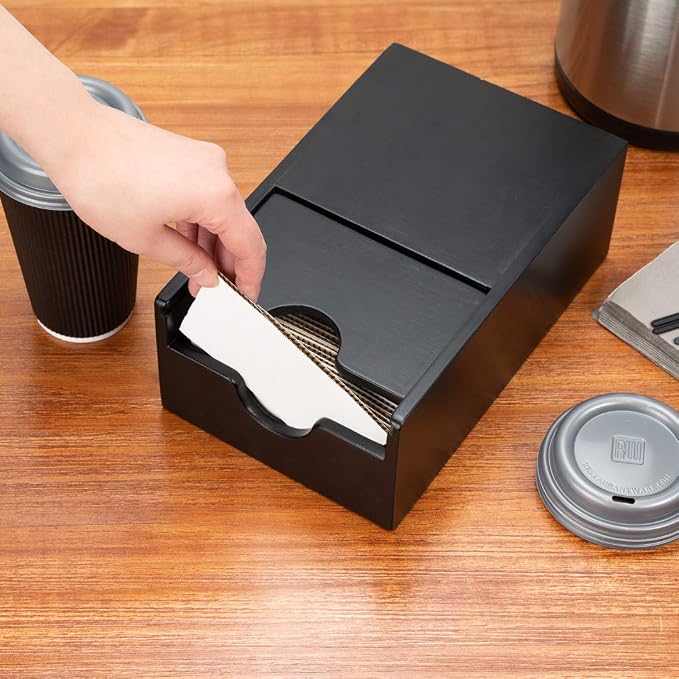 Restaurantware Restpresso 9.5 x 6 x 3.75 Inch Coffee Cup Sleeve Dispenser 1 - Image 7
