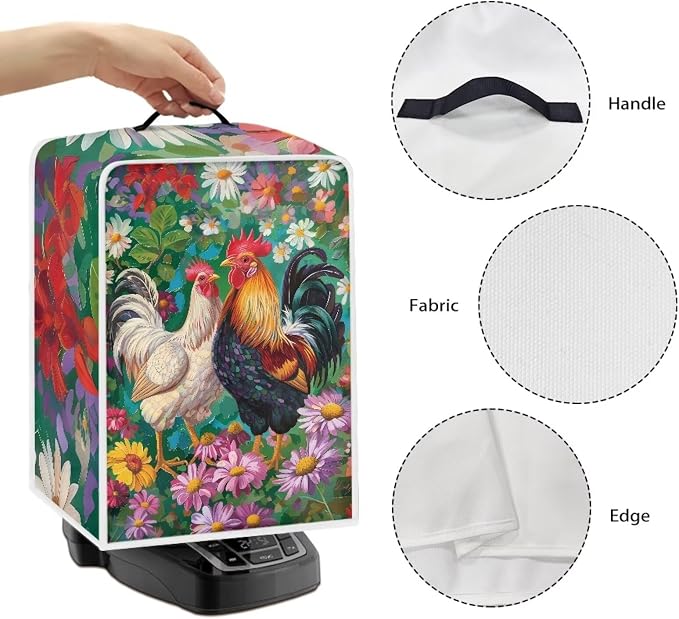 Rooster Flower Coffee Machine Covers - Image 6