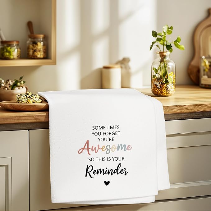 Inspirational Towels Gifts for Women Men, Motivational Towels for Kitchen - Image 3