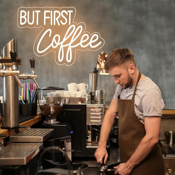 BUT FIRST Coffee Neon Sign - Image 4