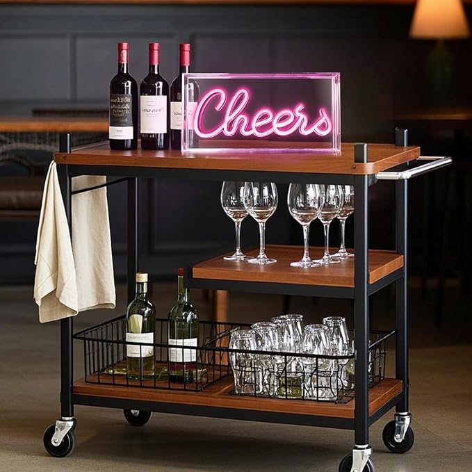 Cheers Neon Sign, USB LED Desk Lightbox Cheers Sign - Image 6