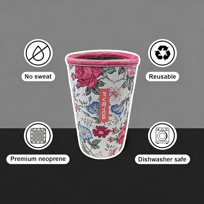 Reusable Insulated Neoprene Iced Coffee Sleeves - Image 4