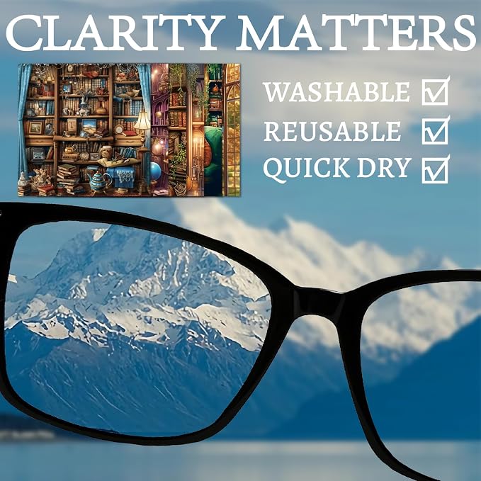 CREATCABIN 6Pcs Glasses Cleaning Cloth Eyeglass Cleaner Cloth Lens Wipes - Image 4