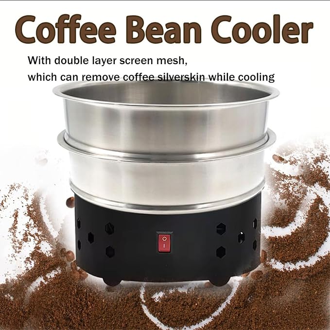Coffee Bean Cooler 360/600/1000g, 1-2 Min Fast Coffee Beans Cooling Machine - Image 6