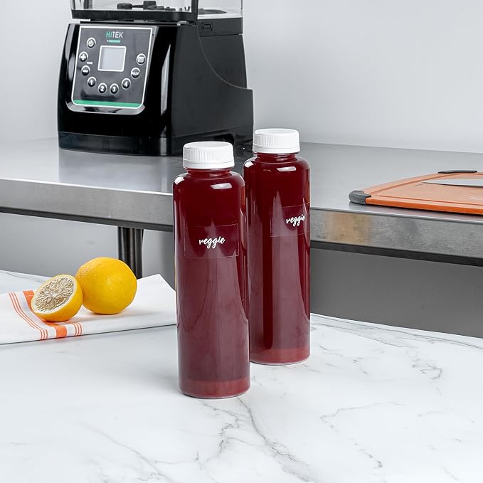 Restaurantware Label Tek 1.9 x 1 Inch Veggie Juice Bottle Labels, 100 - Image 3