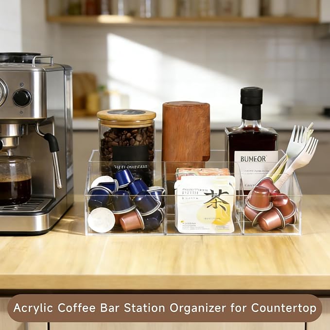 Acrylic Coffee Bar Station Organizer - Image 2