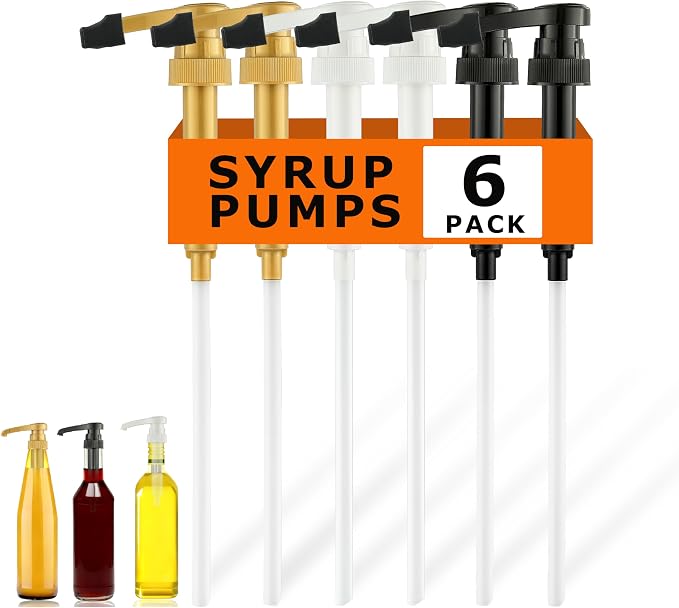 6 Pcs Syrup Pump Dispenser by Unknown
