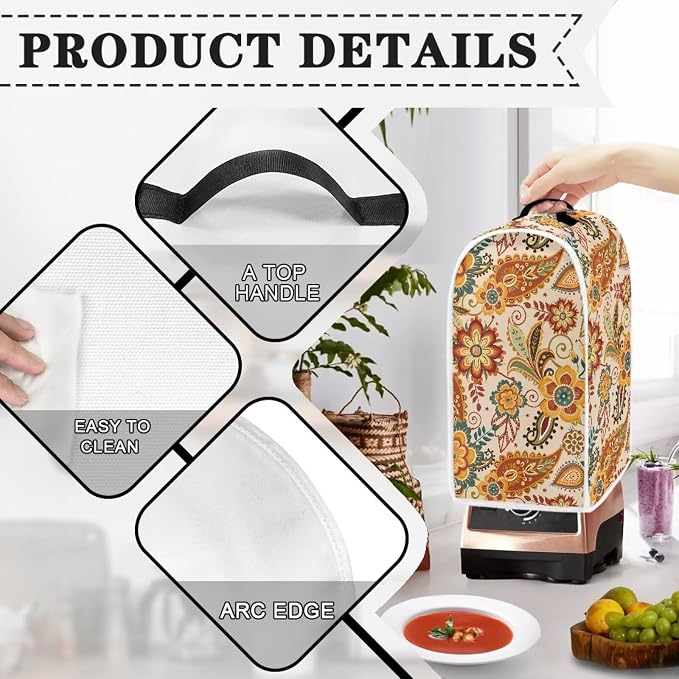 Boho Thankgiving Floral Blender Dust Covers - Image 4
