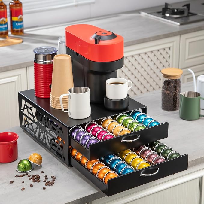 ZCDCP 2-Tier 100-Capacity Vertuo Pod Organizer - Image 6