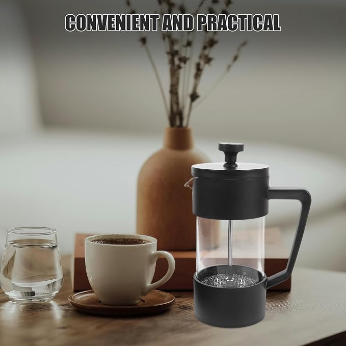 Manual Coffee Brewer 350ml Borosilicate Glass Cold Brew Coffee Press - Image 8