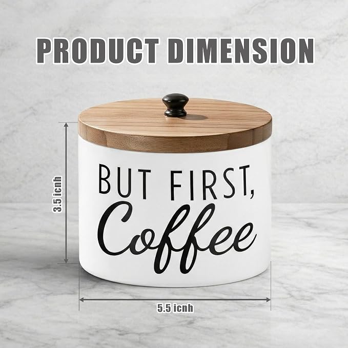 Coffee Filter Holder with Solid Wood Lid - Image 4