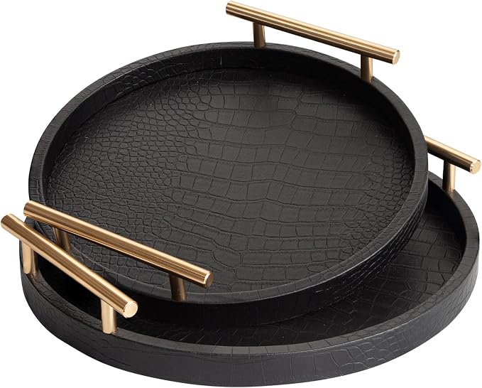 Decorative Serving Trays, Decorative Trays Coffee Table Tray Ottoman Platter by JUMBOHUMBLE