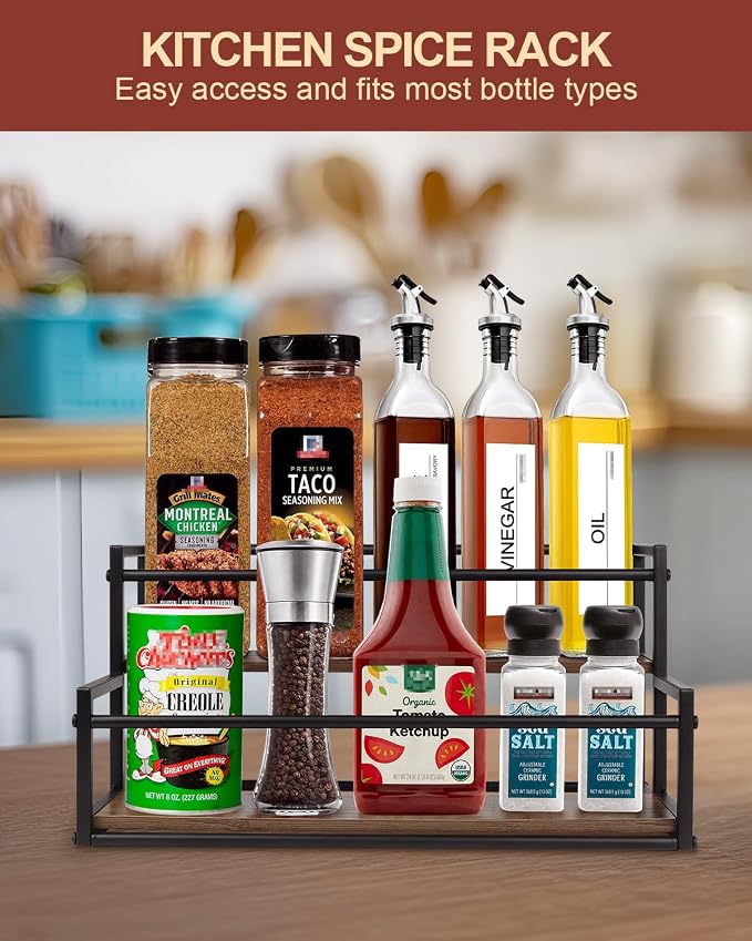 Coffee Syrup Rack Organizer, 2-Tier 10-Bottle Syrup Holder Stand - Image 6