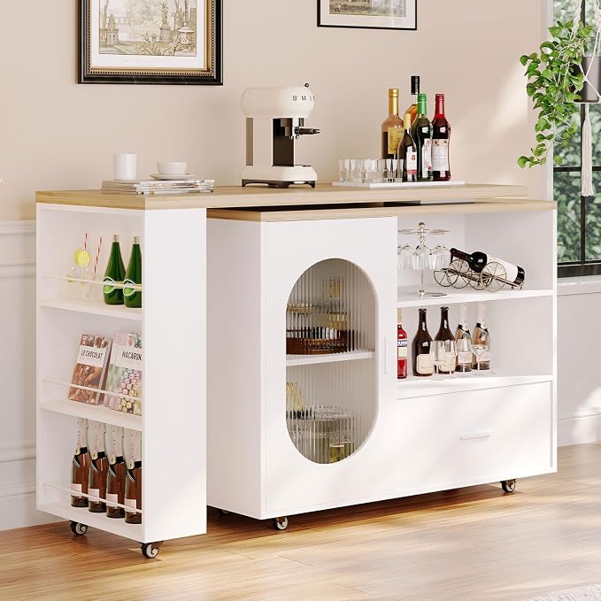 HSH 72.4” Rolling Kitchen Island - Image 8