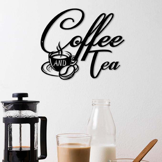Coffee and Tea Metal Sign | Bar Hanging Signs - Image 4