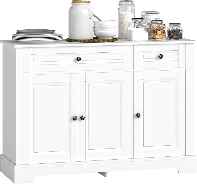 HOMCOM Sideboard Buffet Cabinet, Modern Buffet Cabinet by HOMCOM