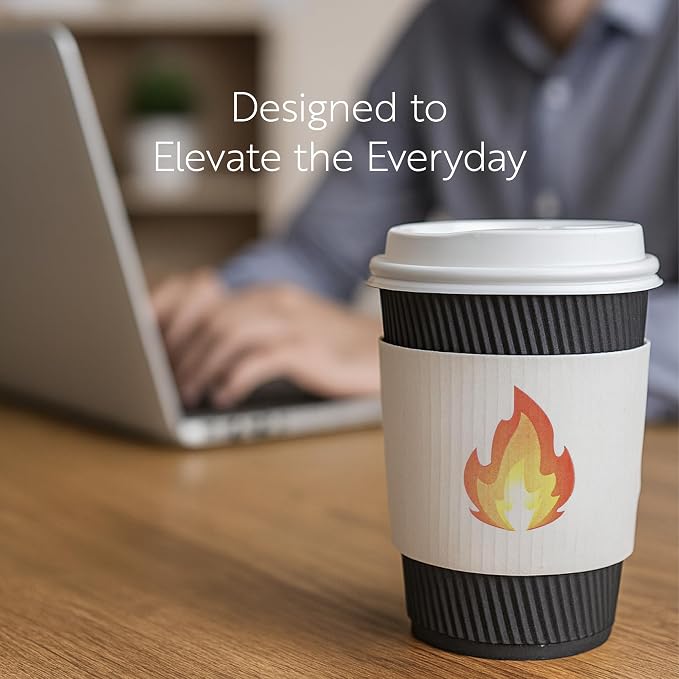 Restaurantware SLEEVES ONLY: Restpresso 5.1 x 2.8 Inch Coffee Cup Sleeves - Image 7