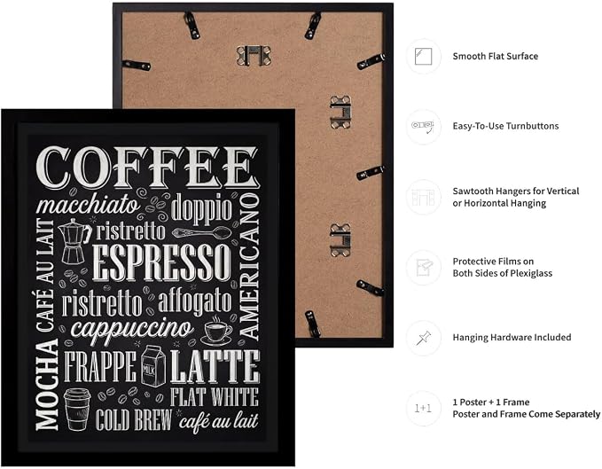 Lawrence Williams Designs Coffee Menu Typography Poster - Image 3